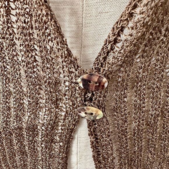 Gabriel S. Long brown cardigan - Picture 4 of 11